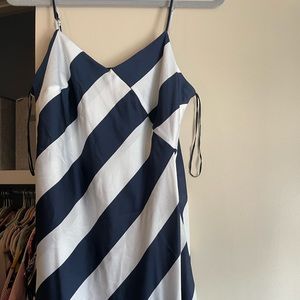 Banana Republic Navy striped Midi dress